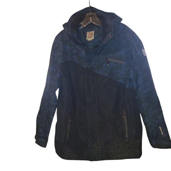 Avalanche Jacket Men's Small Camo Reflective Camouflage Hooded Rain Windbreaker - Picture 2 of 9